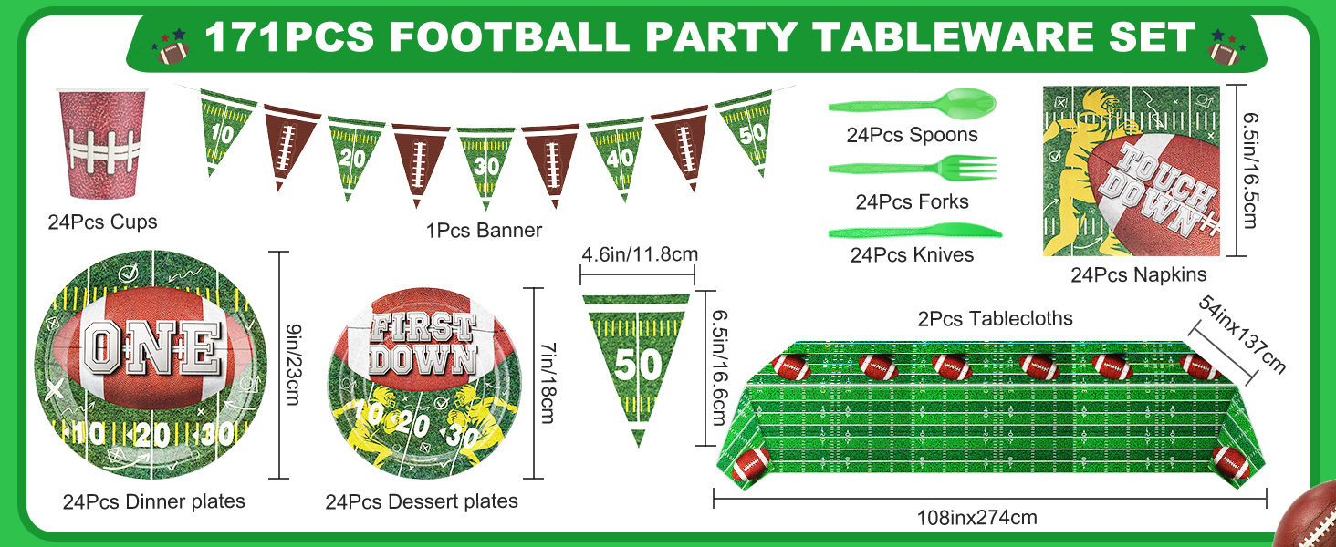 Football Party Supplies 